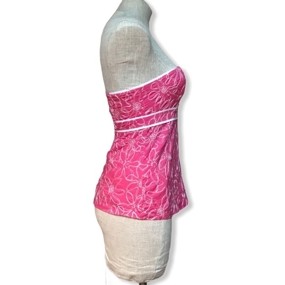 Lilly Pulitzer Pink Sleeveless Embroidered Top 0 - Picture 5 of 7